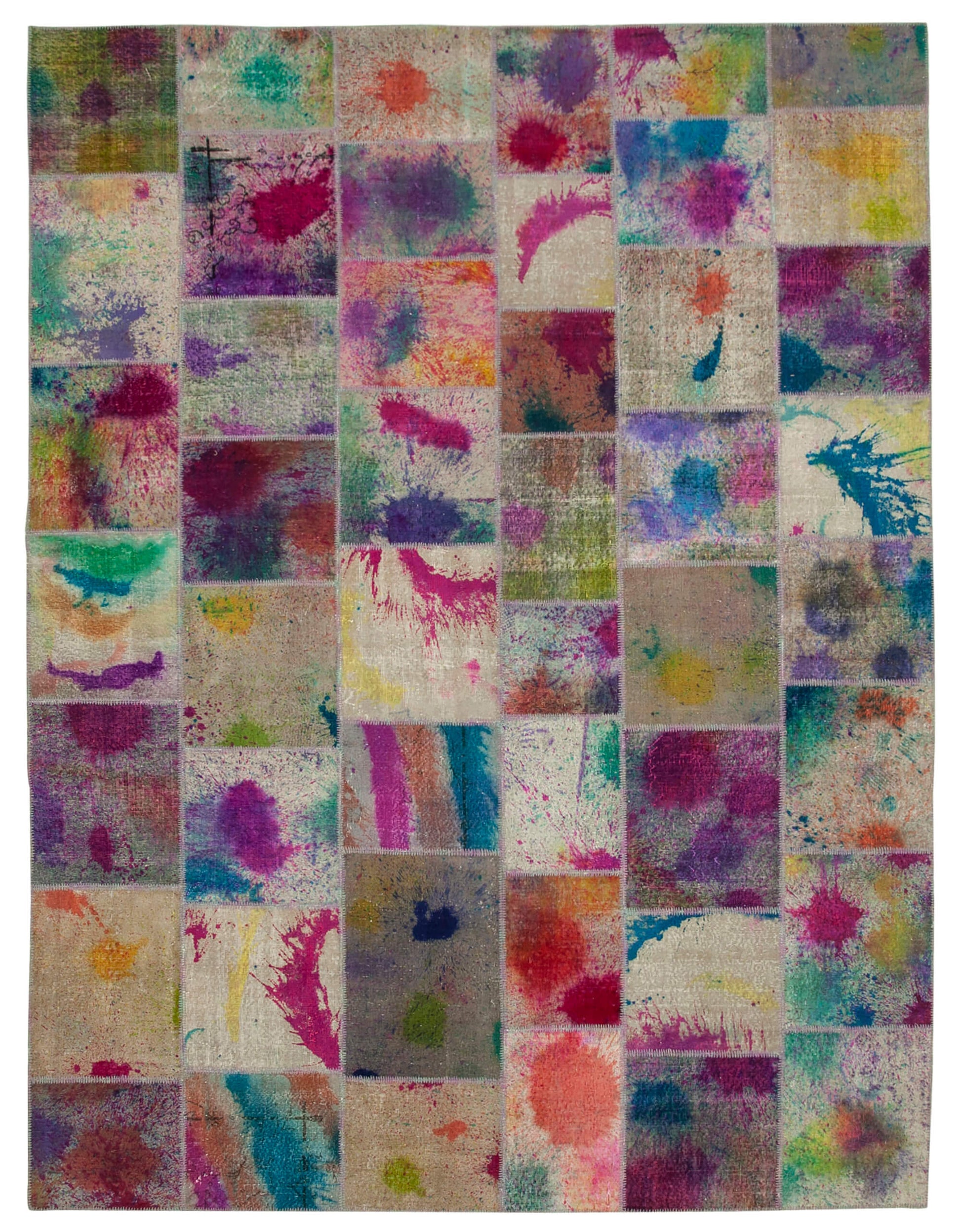 10x13 Multicolor Patchwork Rug - 10464