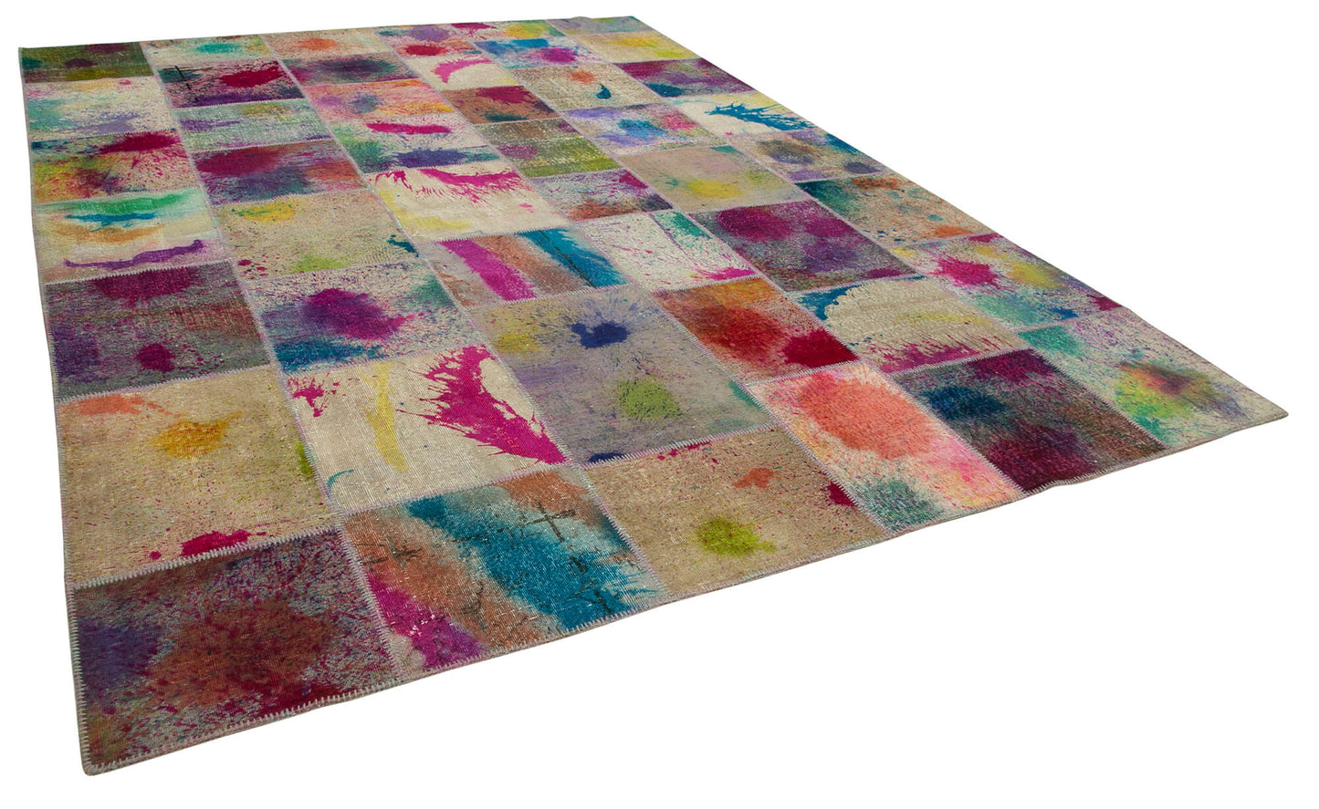 10x13 Multicolor Patchwork Rug - 10464