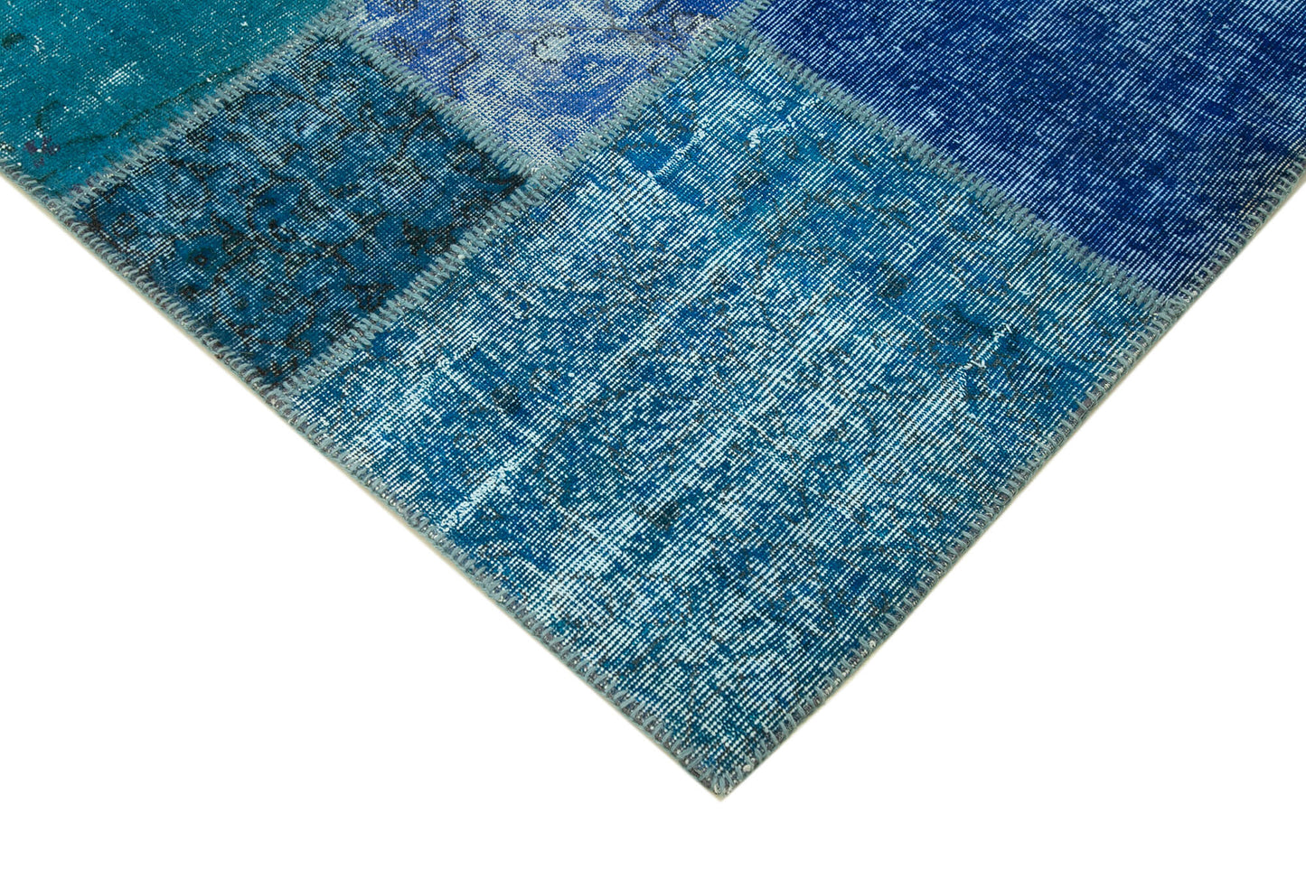 8x12 Blue Patchwork Rug- 12357