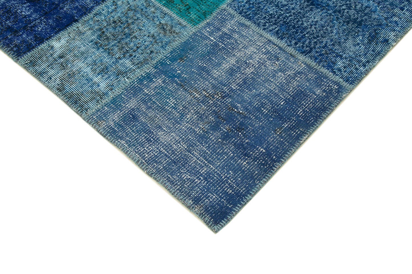 8x12 Blue Patchwork Rug- 17725