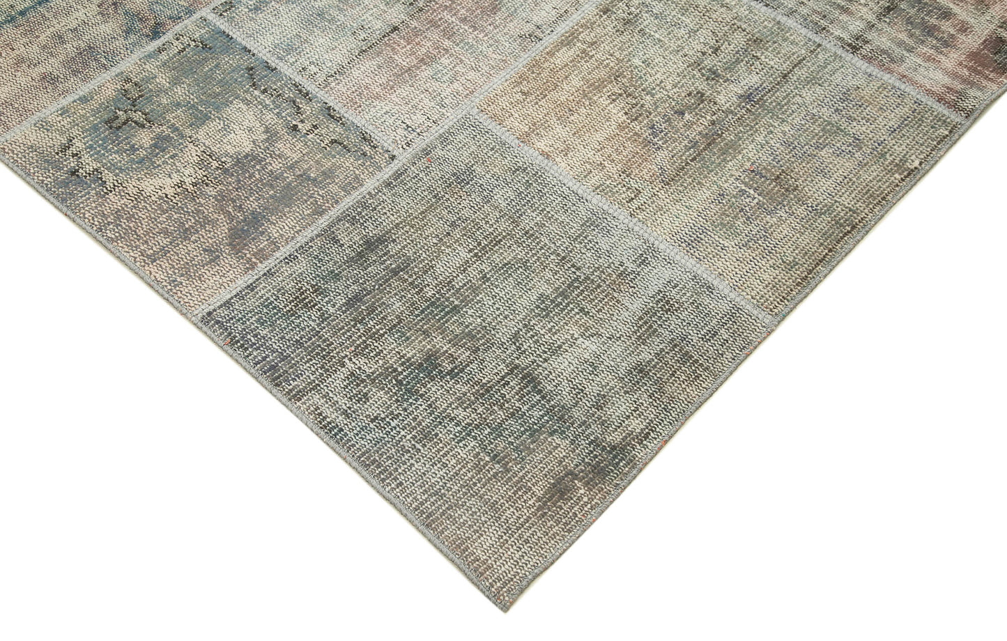 8x12 Grey Patchwork Rug- 20011