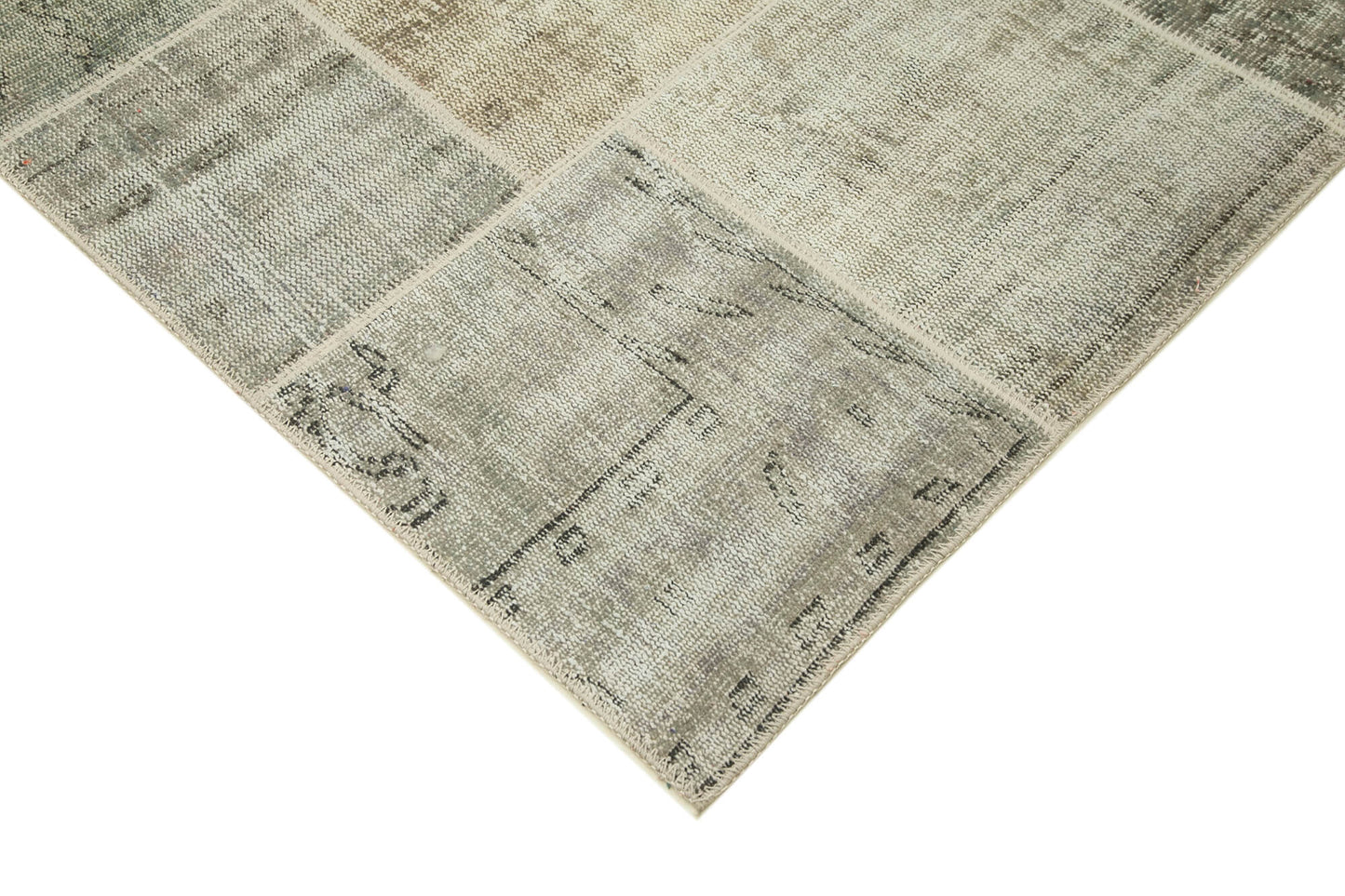 8x11 Grey Patchwork Rug- 20016