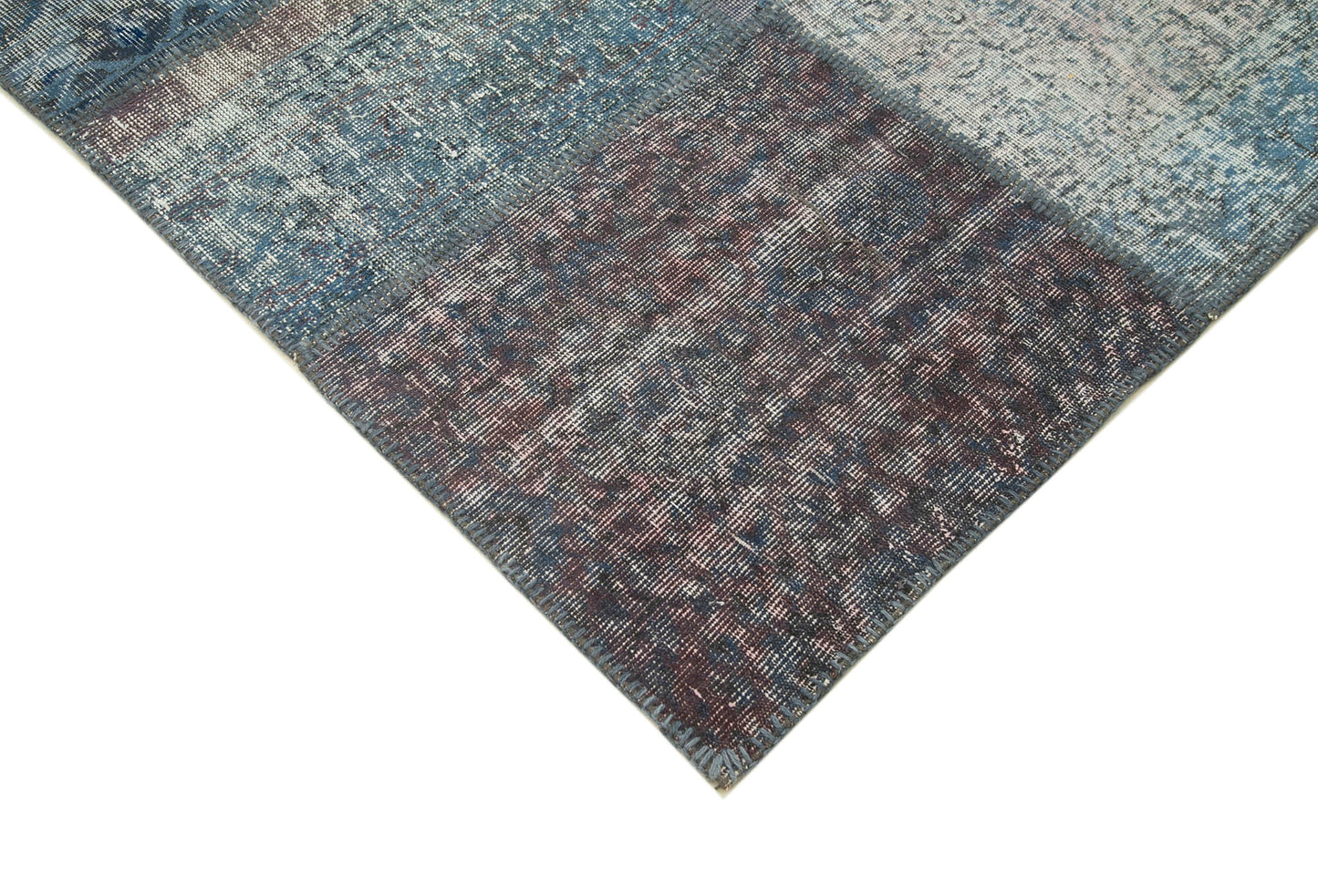 8x12 Blue Patchwork Rug- 20059