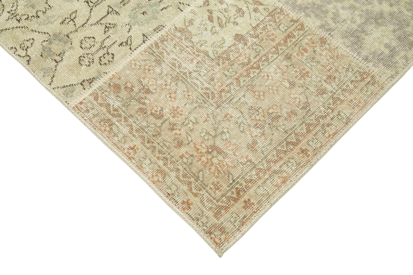 6x8 Beige Patchwork Rug - 20185