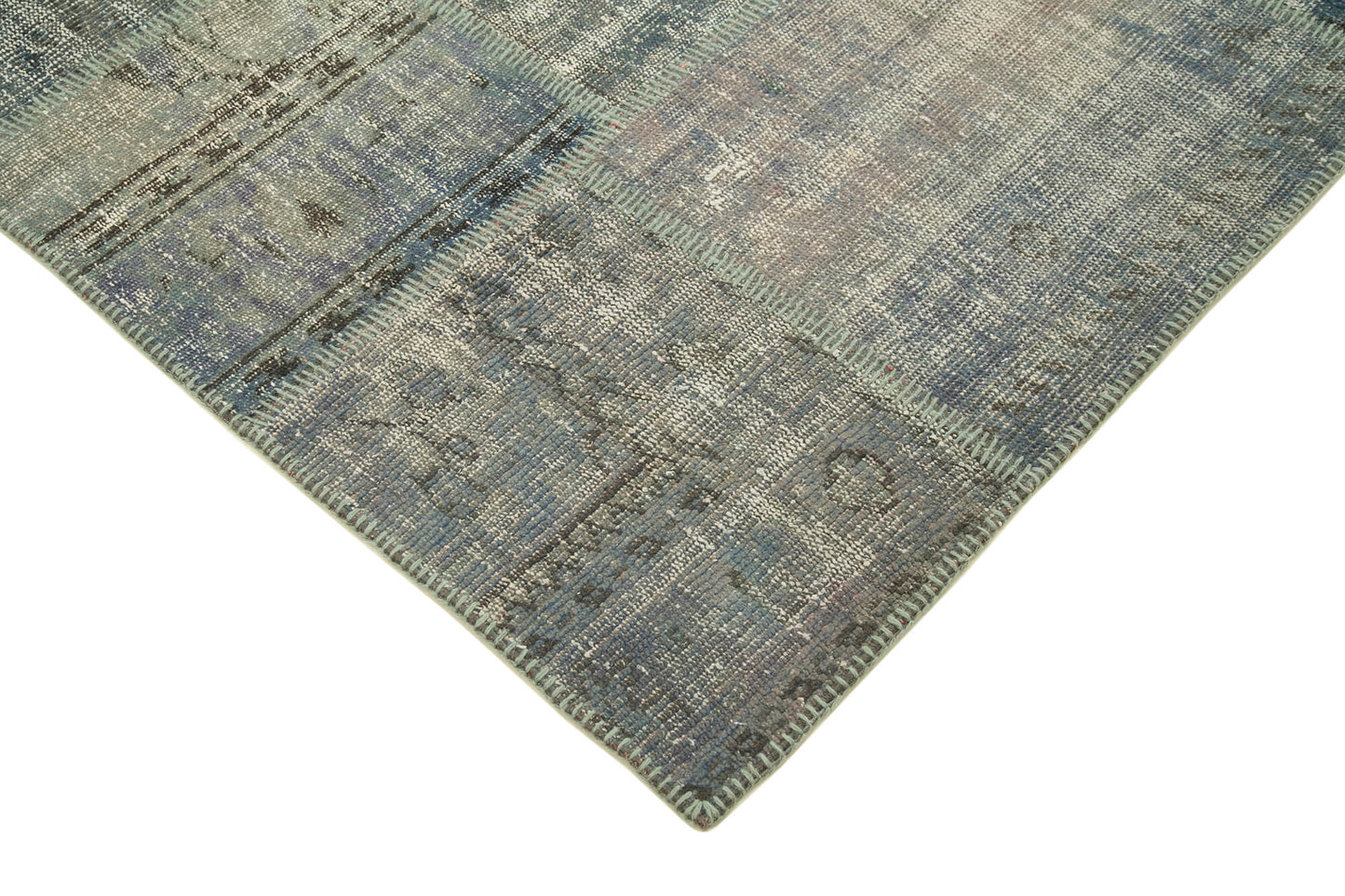 6x8 Blue Patchwork Rug - 20297