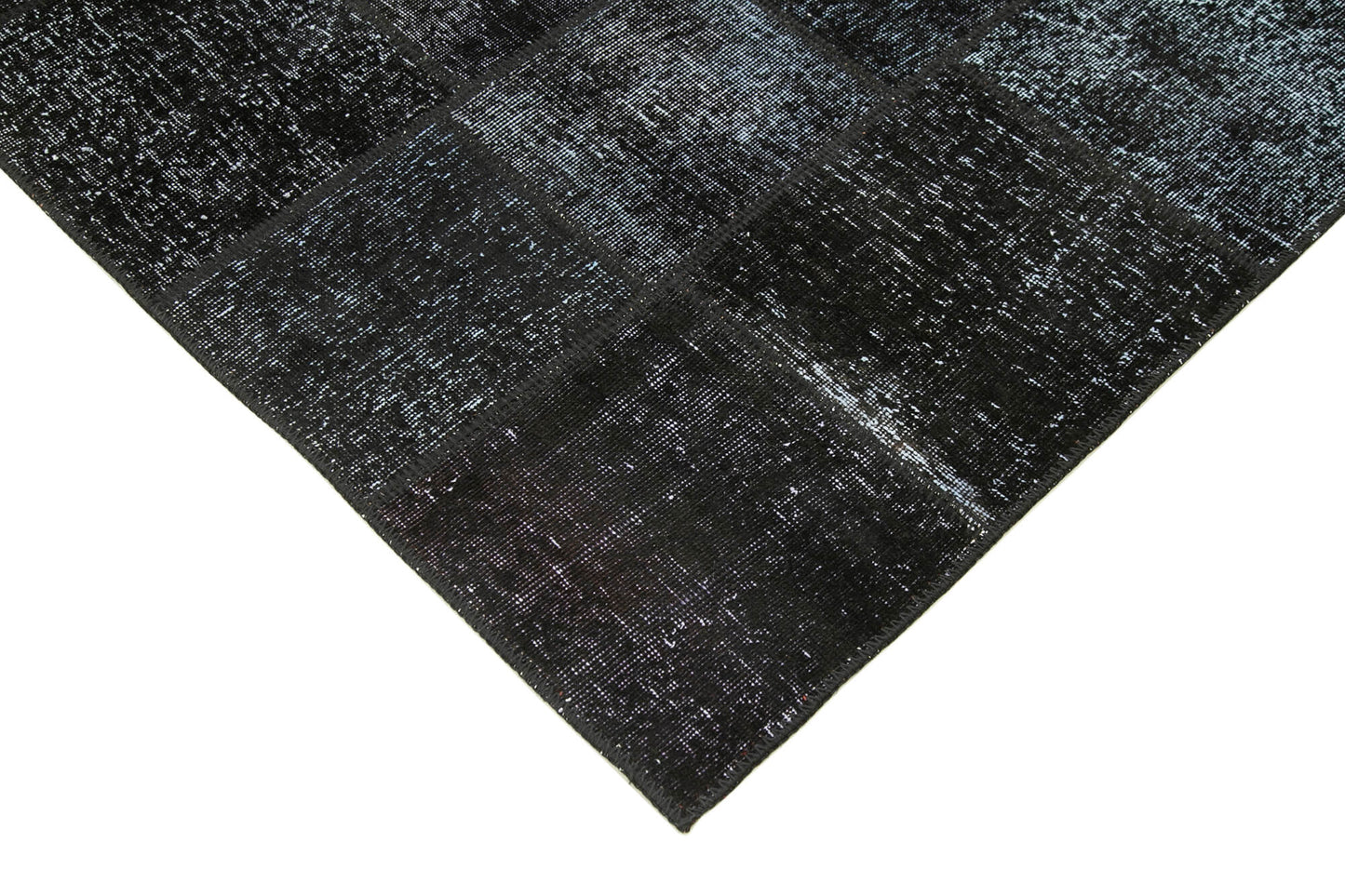 6x8 Black Patchwork Rug - 20864