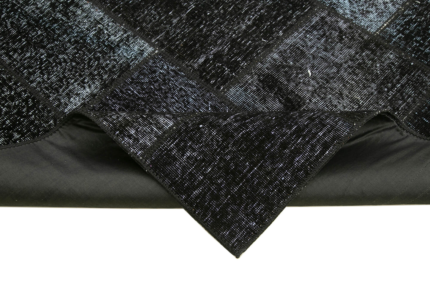 6x8 Black Patchwork Rug - 20864