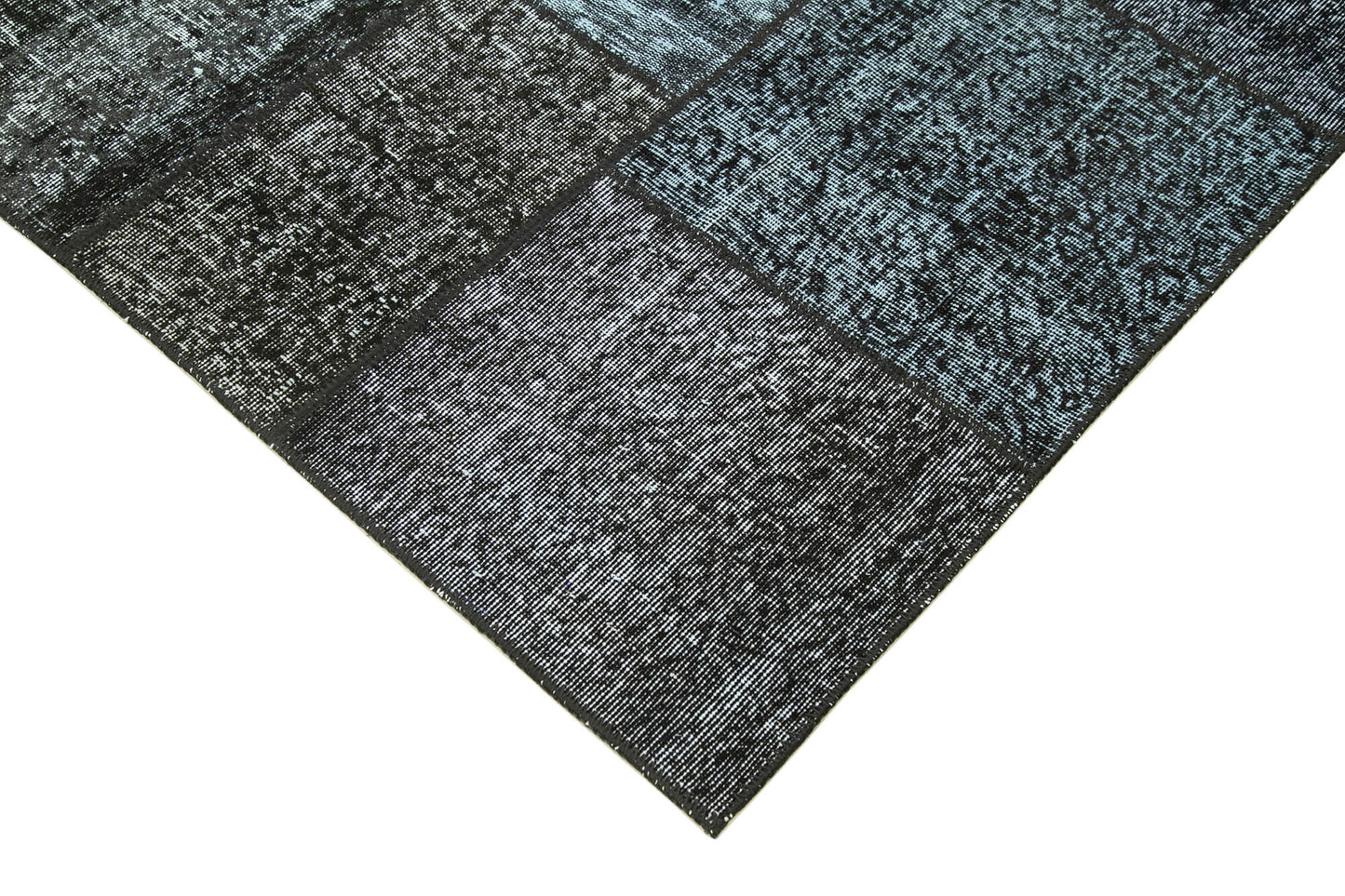 6x8 Black Patchwork Rug - 20906