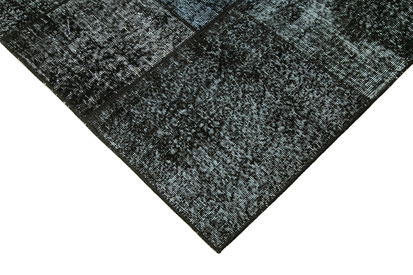 6x8 Black Patchwork Rug - 20912