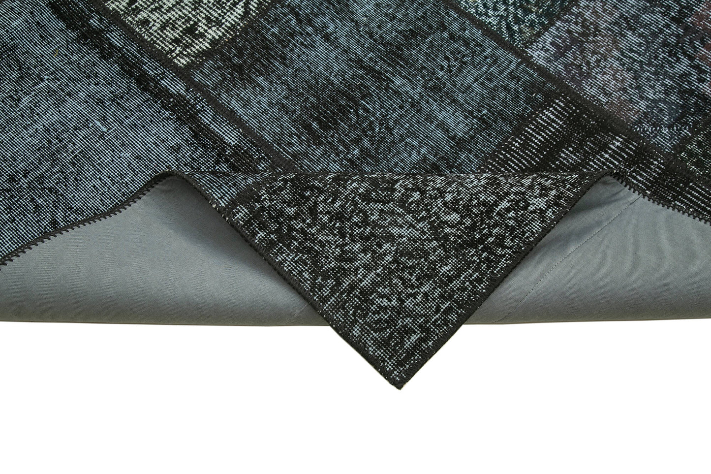 6x8 Black Patchwork Rug - 20912