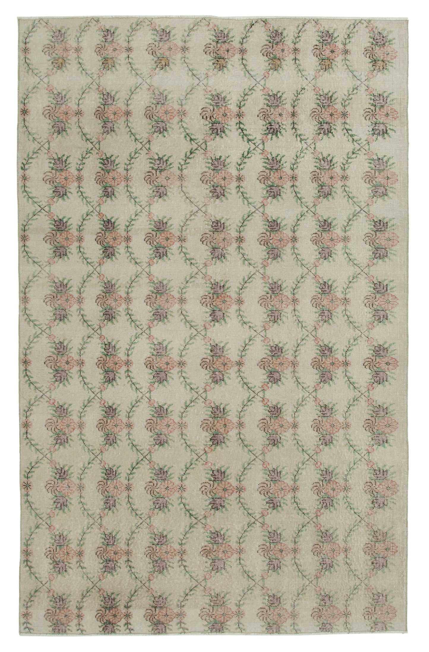 6x9 Beige Bohemian Rug  - 21787