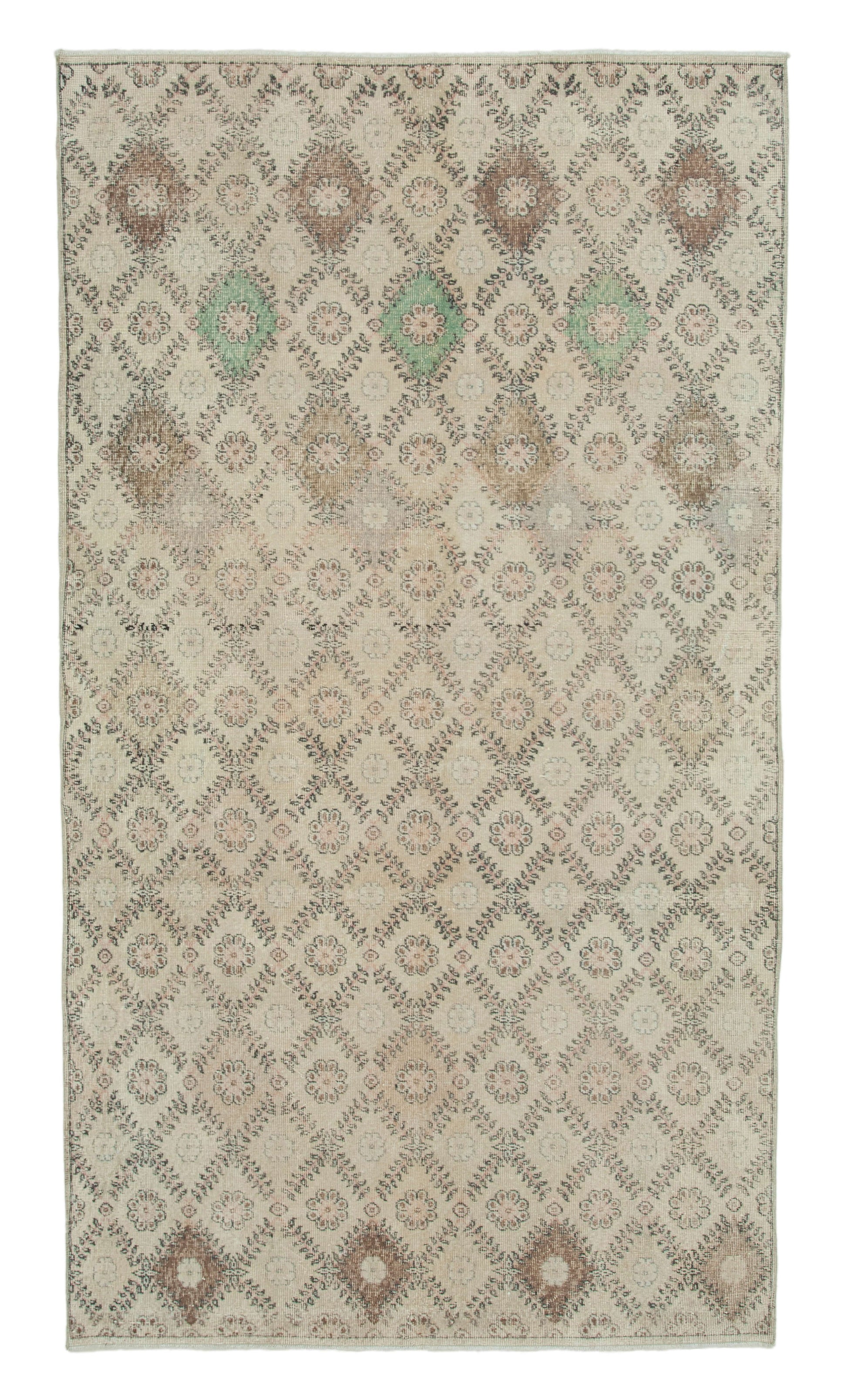 5x10 Beige Bohemian Rug  - 21812