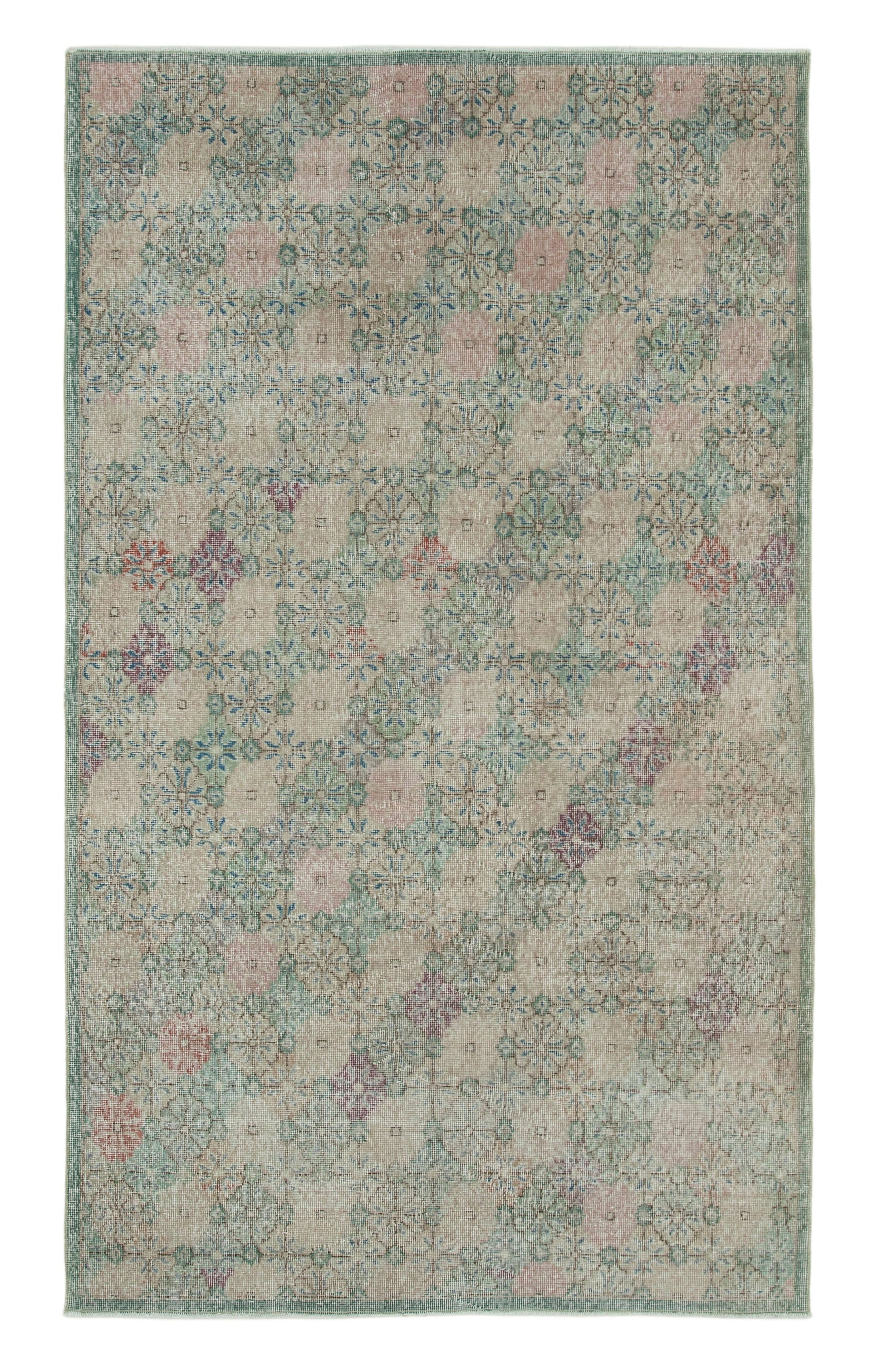 5x8 Beige Bohemian Rug  - 21837