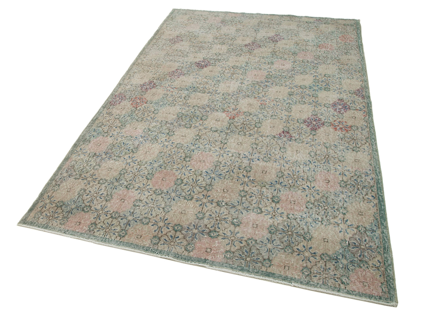 5x8 Beige Bohemian Rug  - 21837