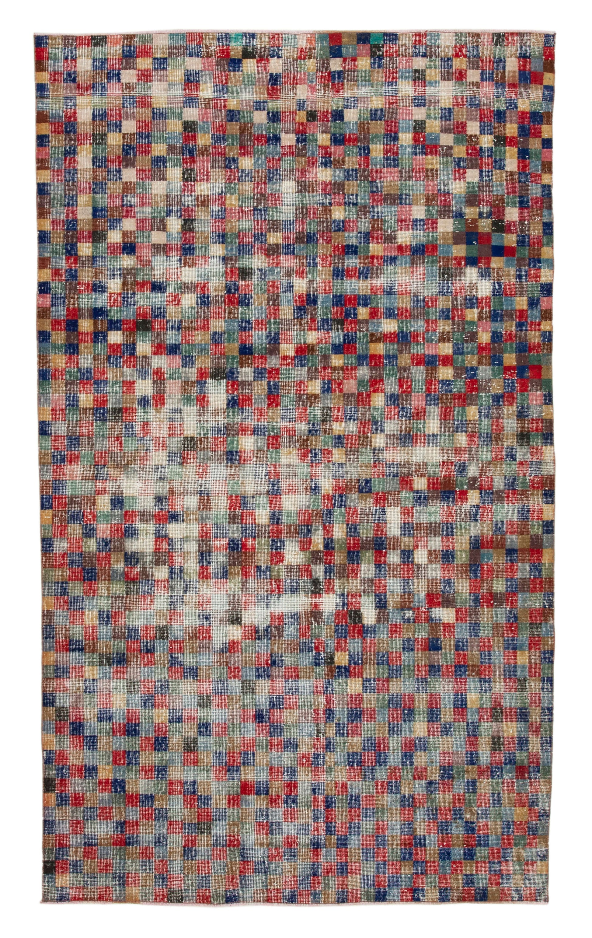 5x9 Red Bohemian Rug  - 21850