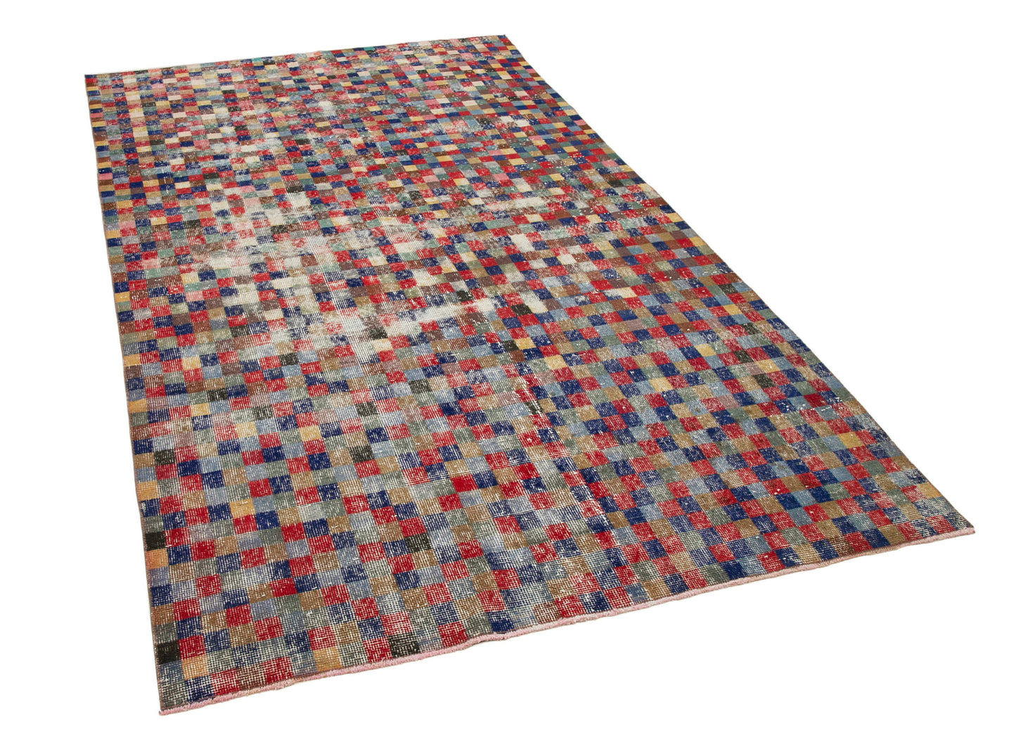 5x9 Red Bohemian Rug  - 21850