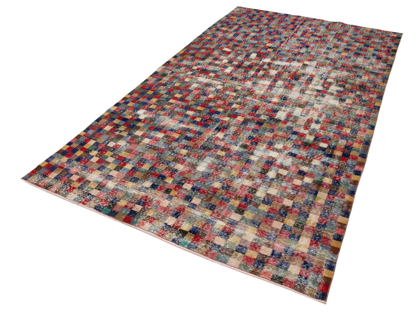 5x9 Red Bohemian Rug  - 21850