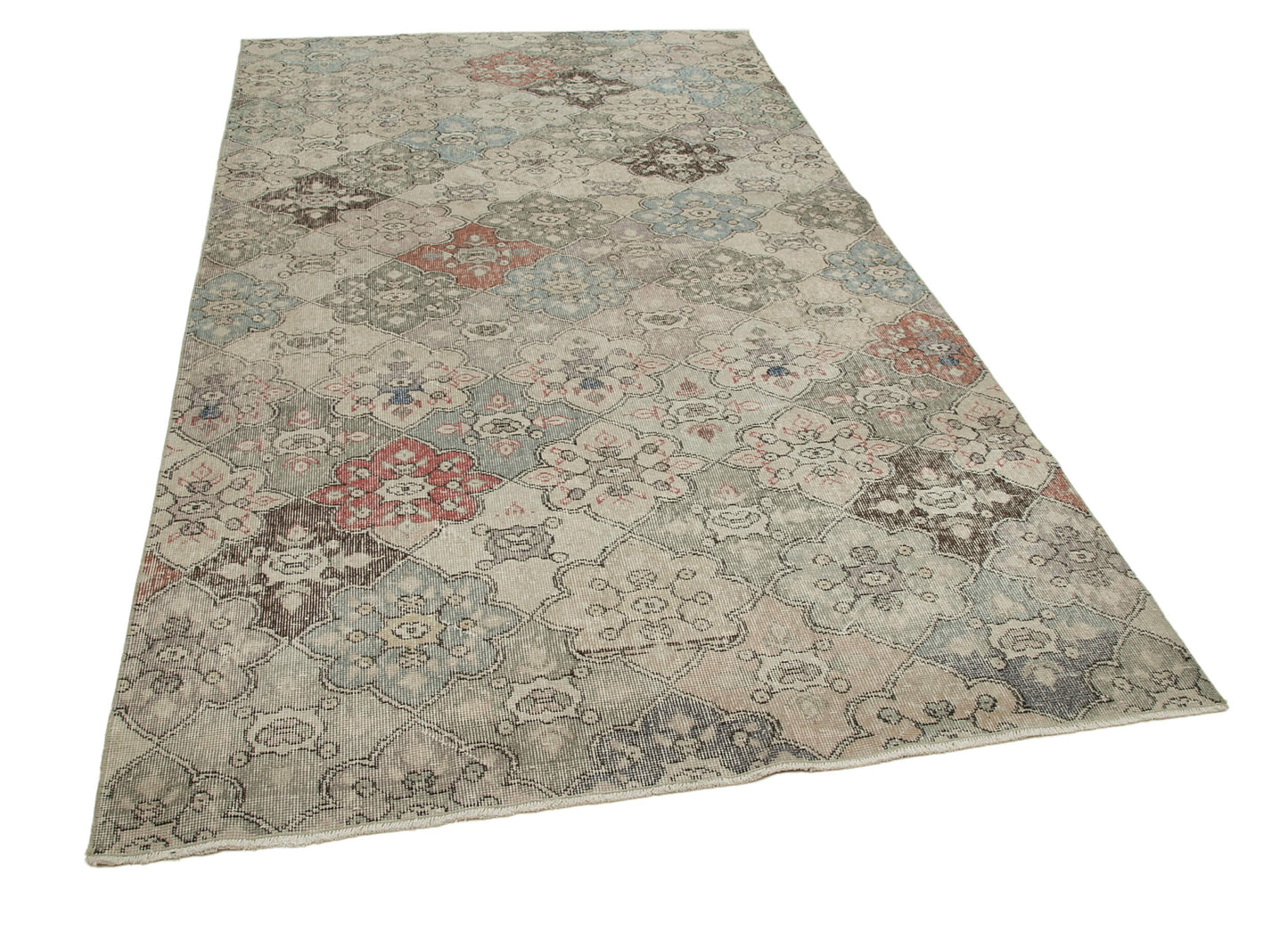 5x9 Beige Bohemian Rug  - 21861