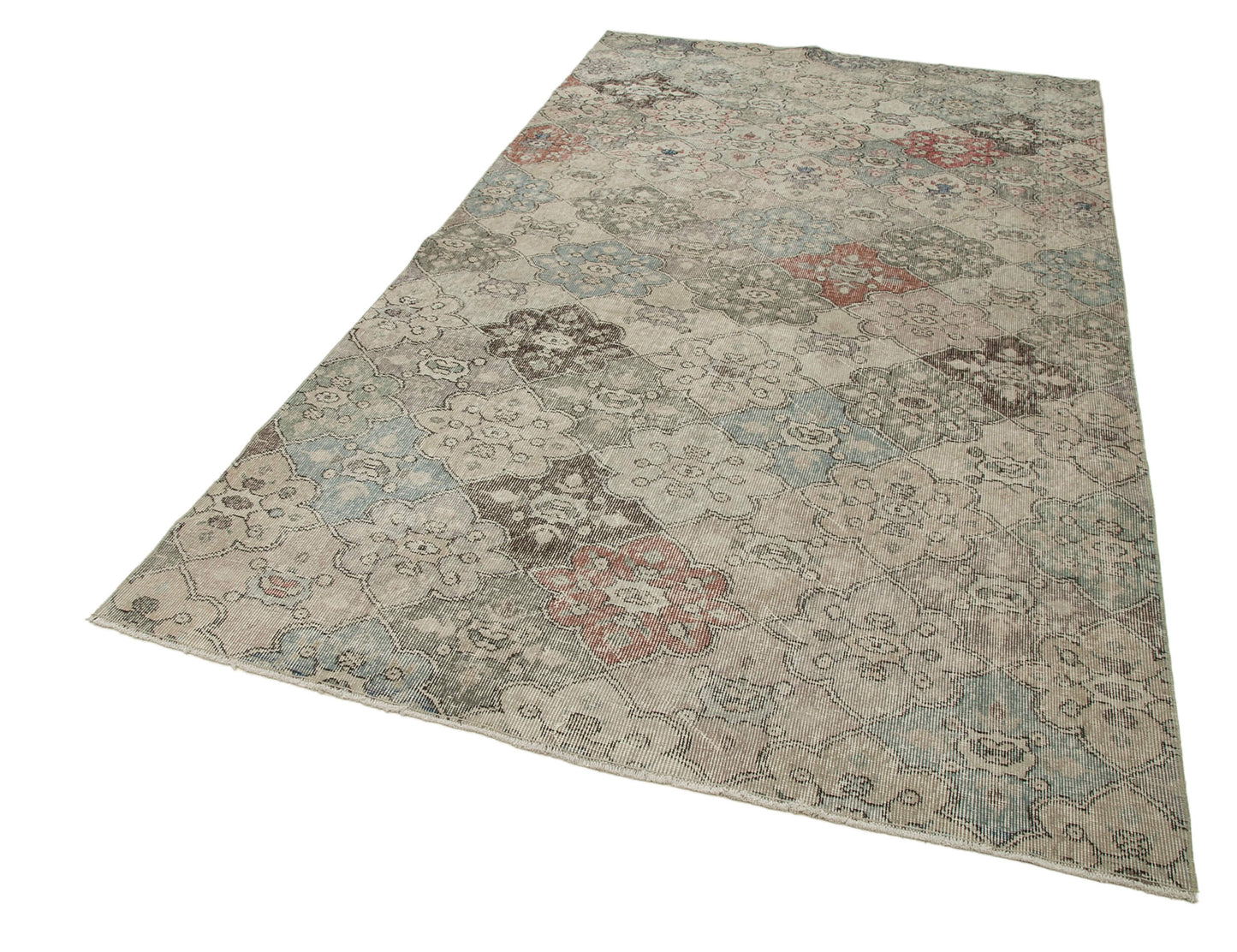 5x9 Beige Bohemian Rug  - 21861