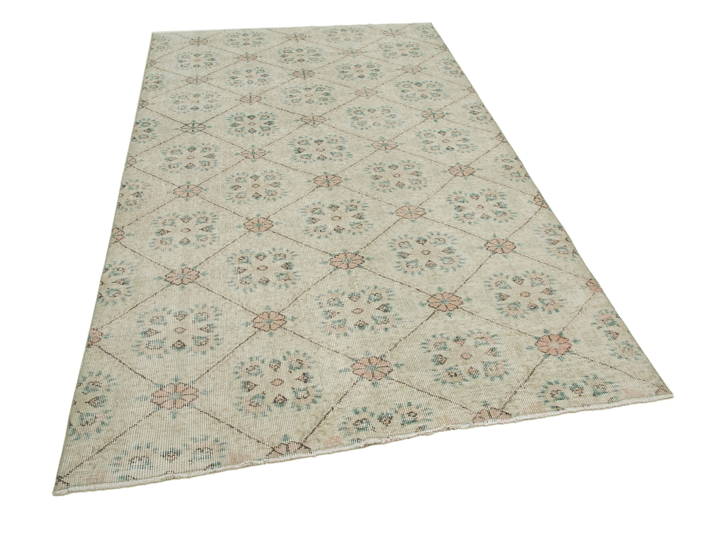 5x8 Beige Bohemian Rug  - 21868