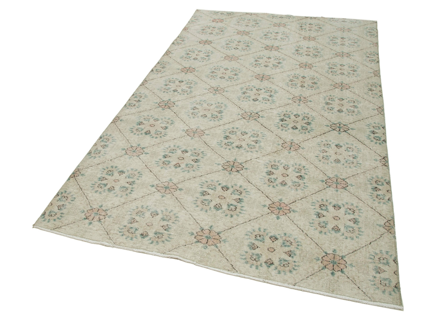 5x8 Beige Bohemian Rug  - 21868