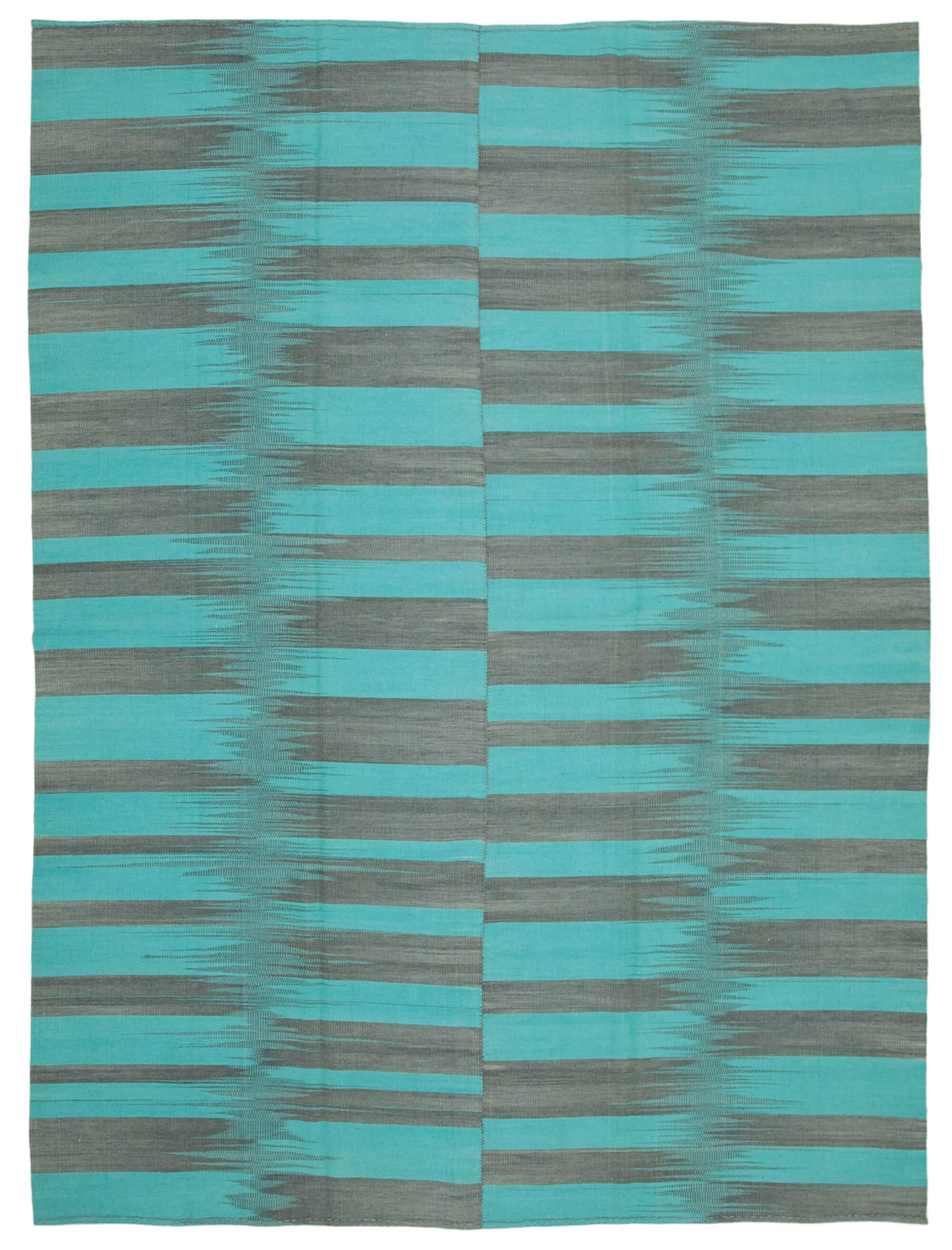 10x13 Turquoise Contemporary Kilim Rug - 21903