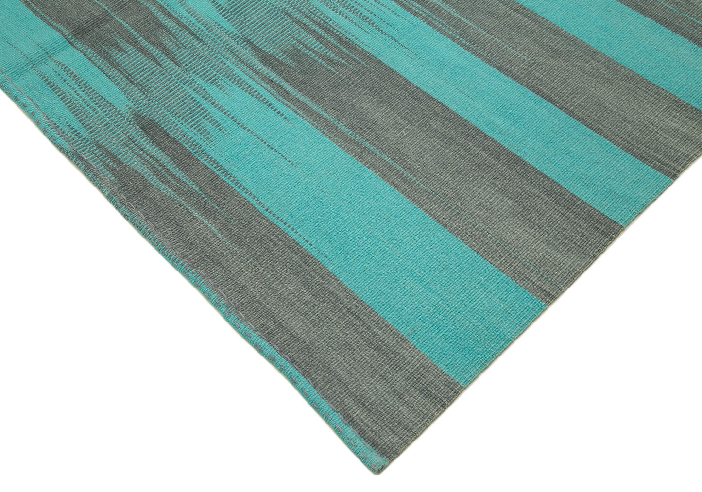 10x13 Turquoise Contemporary Kilim Rug - 21903