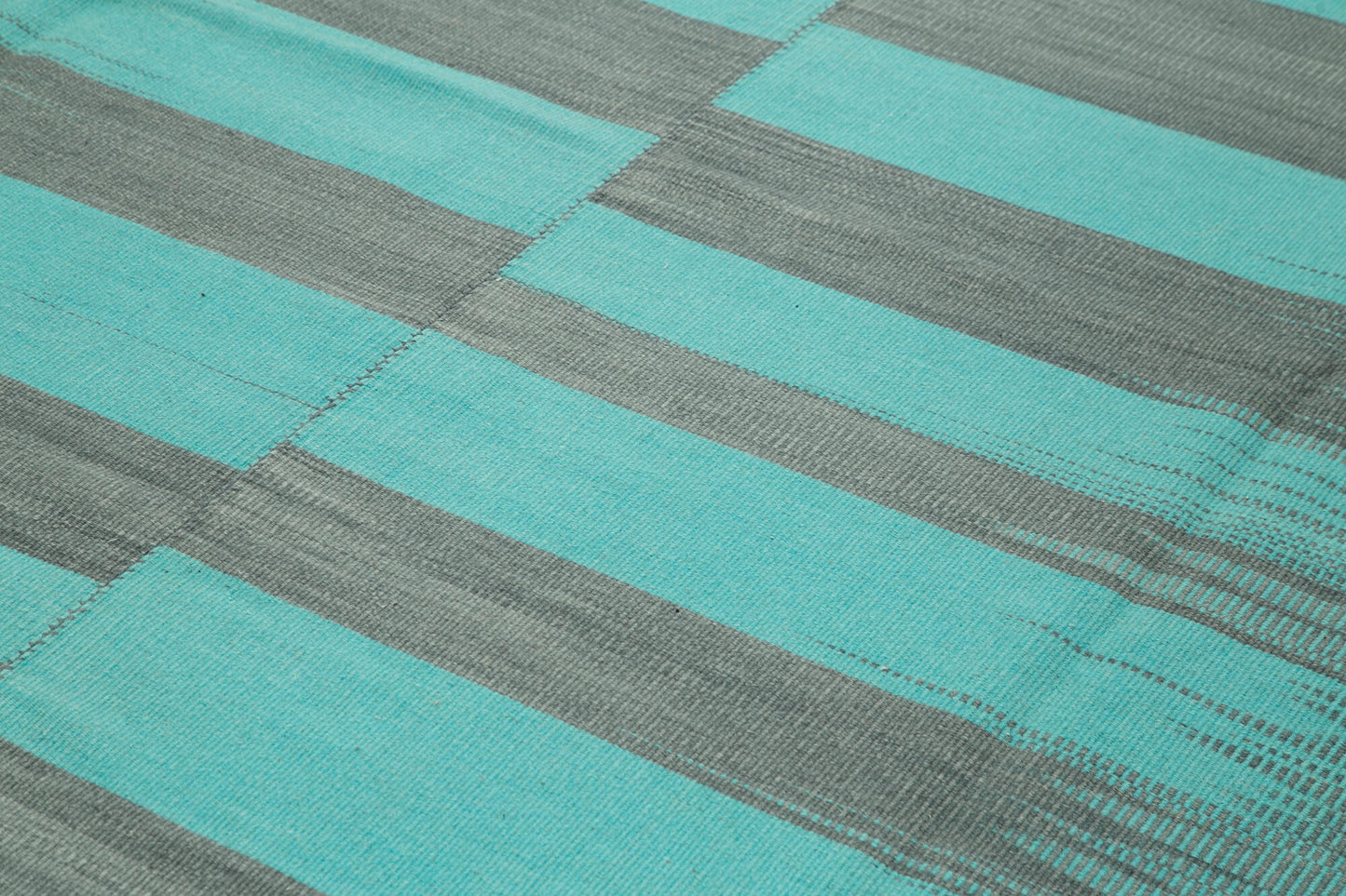 10x13 Turquoise Contemporary Kilim Rug - 21903