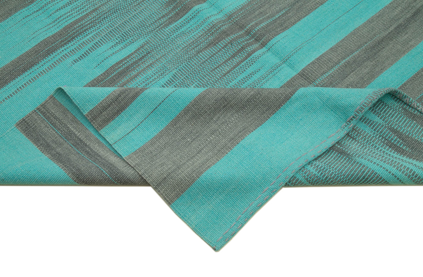 10x13 Turquoise Contemporary Kilim Rug - 21903