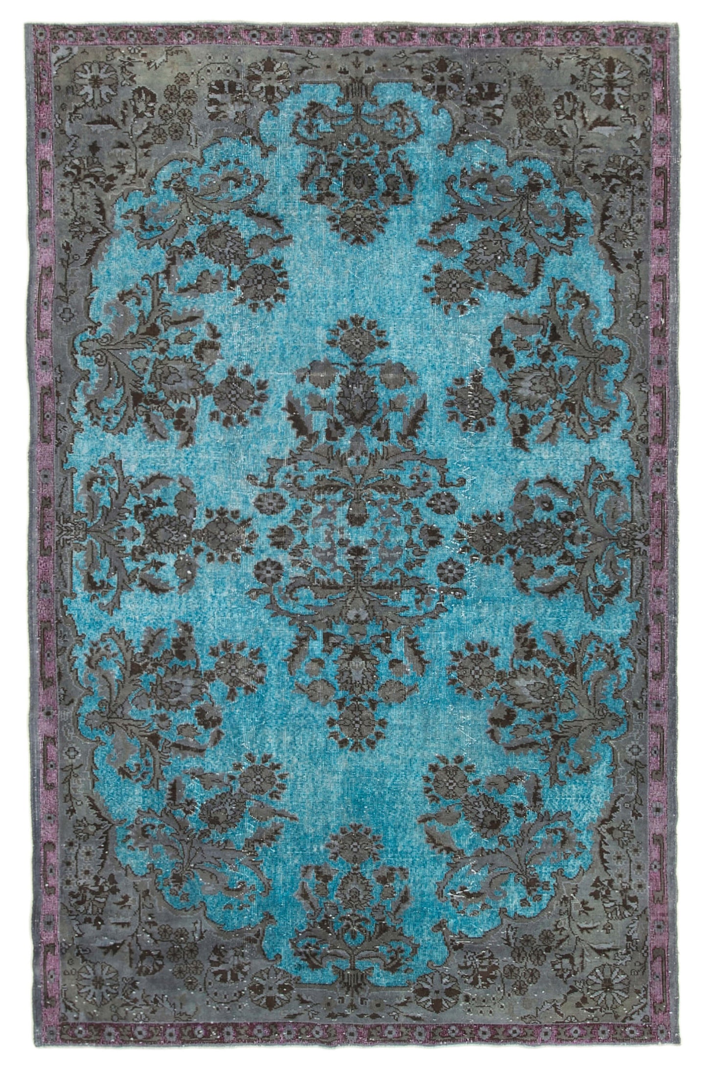 7x10 Blue Over Dyed Rug - 22105