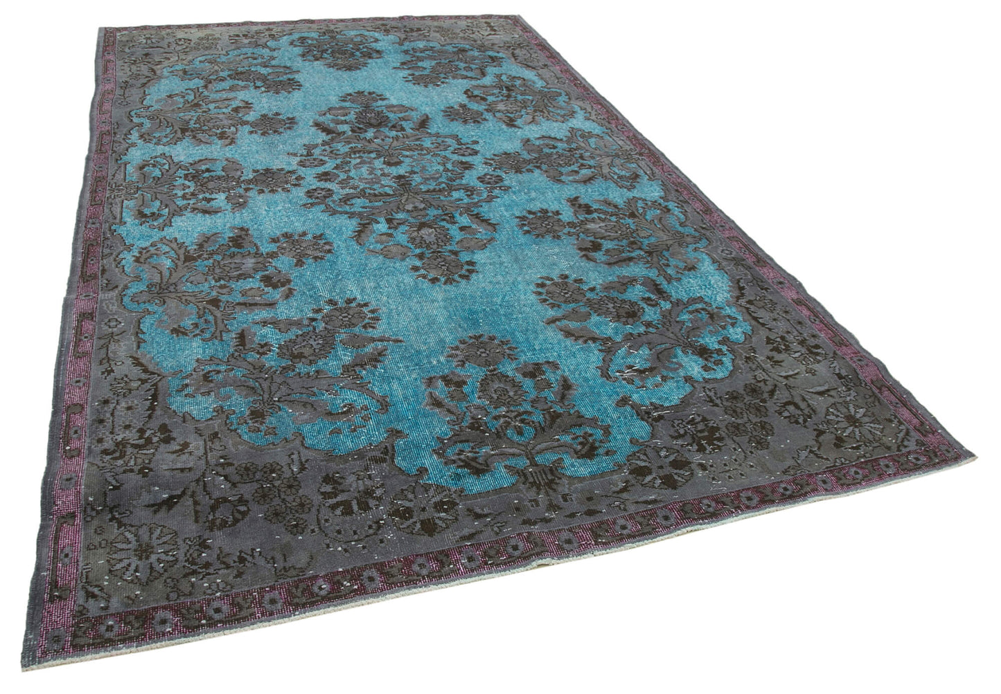 7x10 Blue Over Dyed Rug - 22105