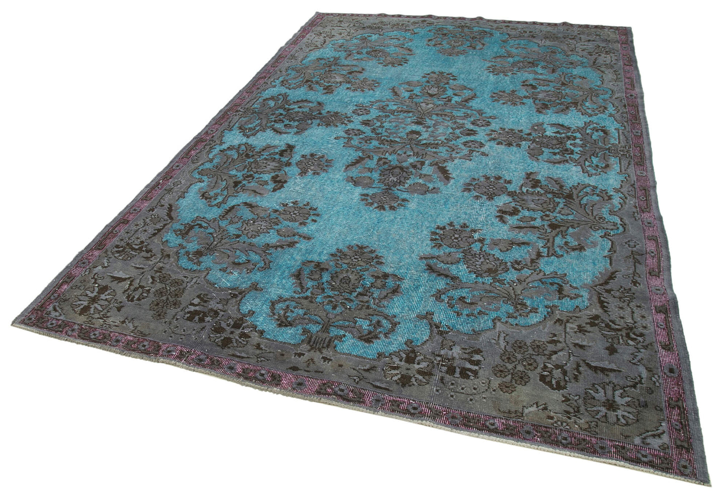 7x10 Blue Over Dyed Rug - 22105