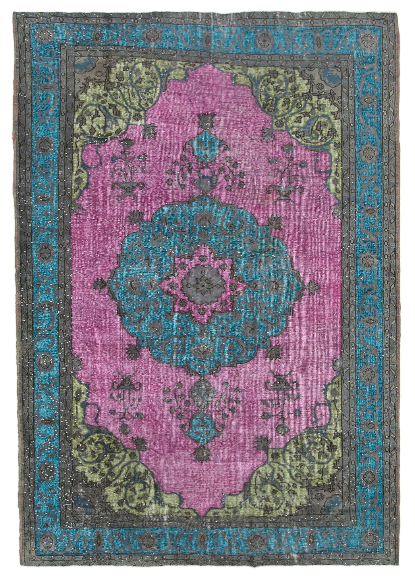 7x10 Pink Over Dyed Rug - 22113