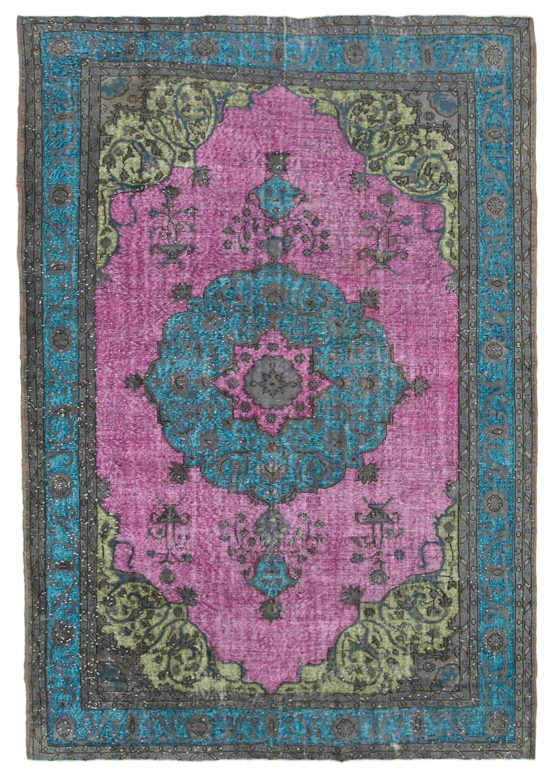 7x10 Pink Over Dyed Rug - 22113