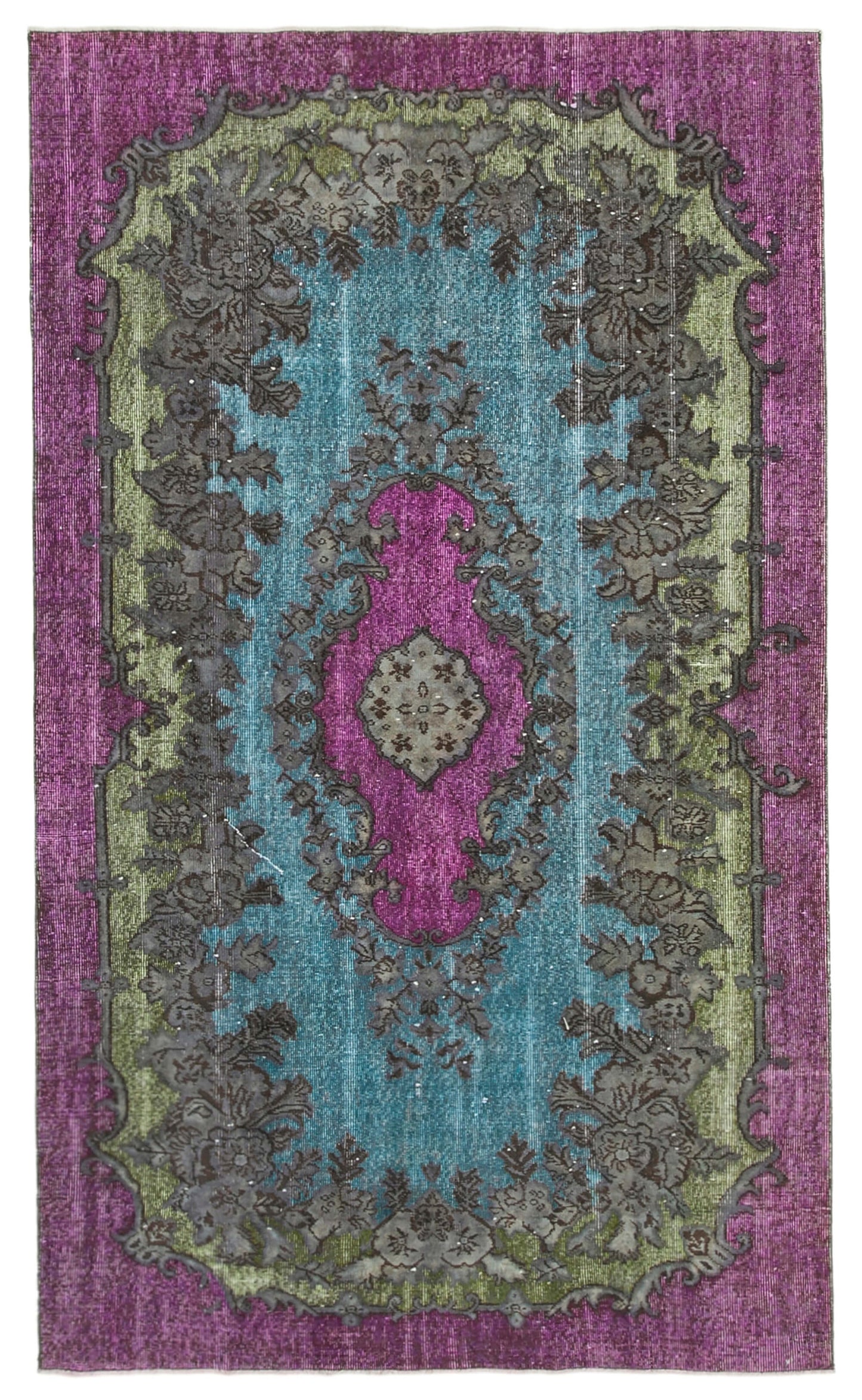 5x9 Purple Over Dyed Rug - 22160