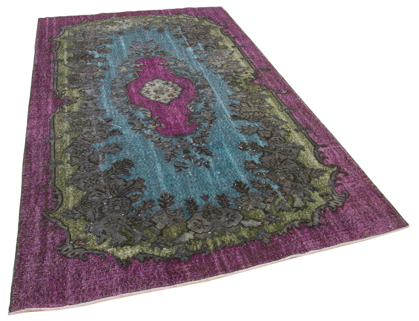 5x9 Purple Over Dyed Rug - 22160