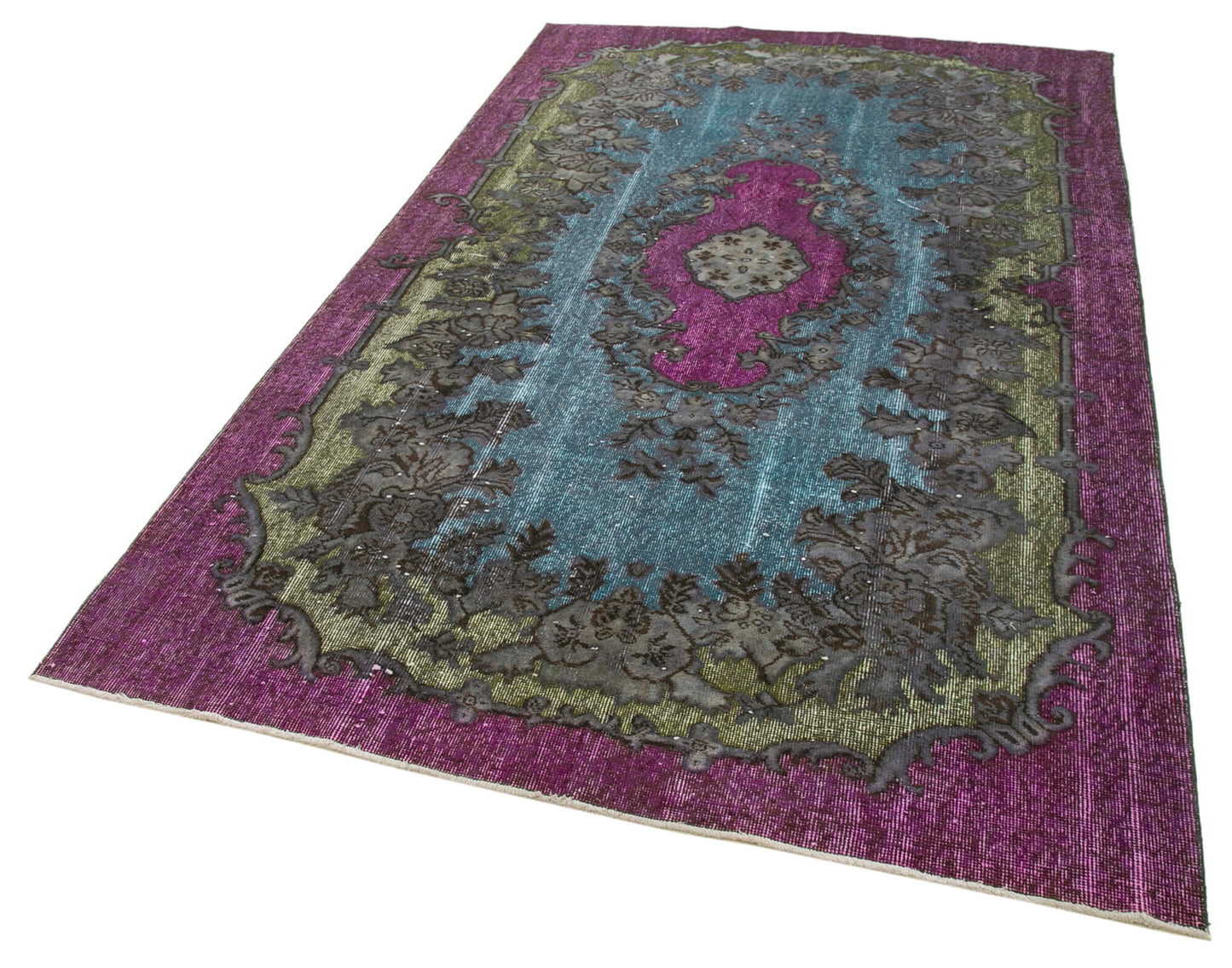 5x9 Purple Over Dyed Rug - 22160