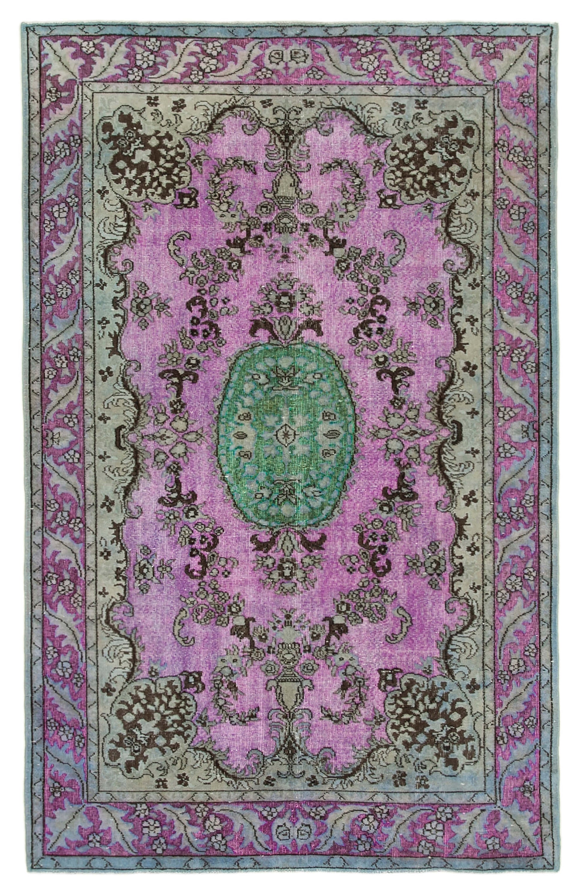 6x9 Pink Over Dyed Rug - 22164