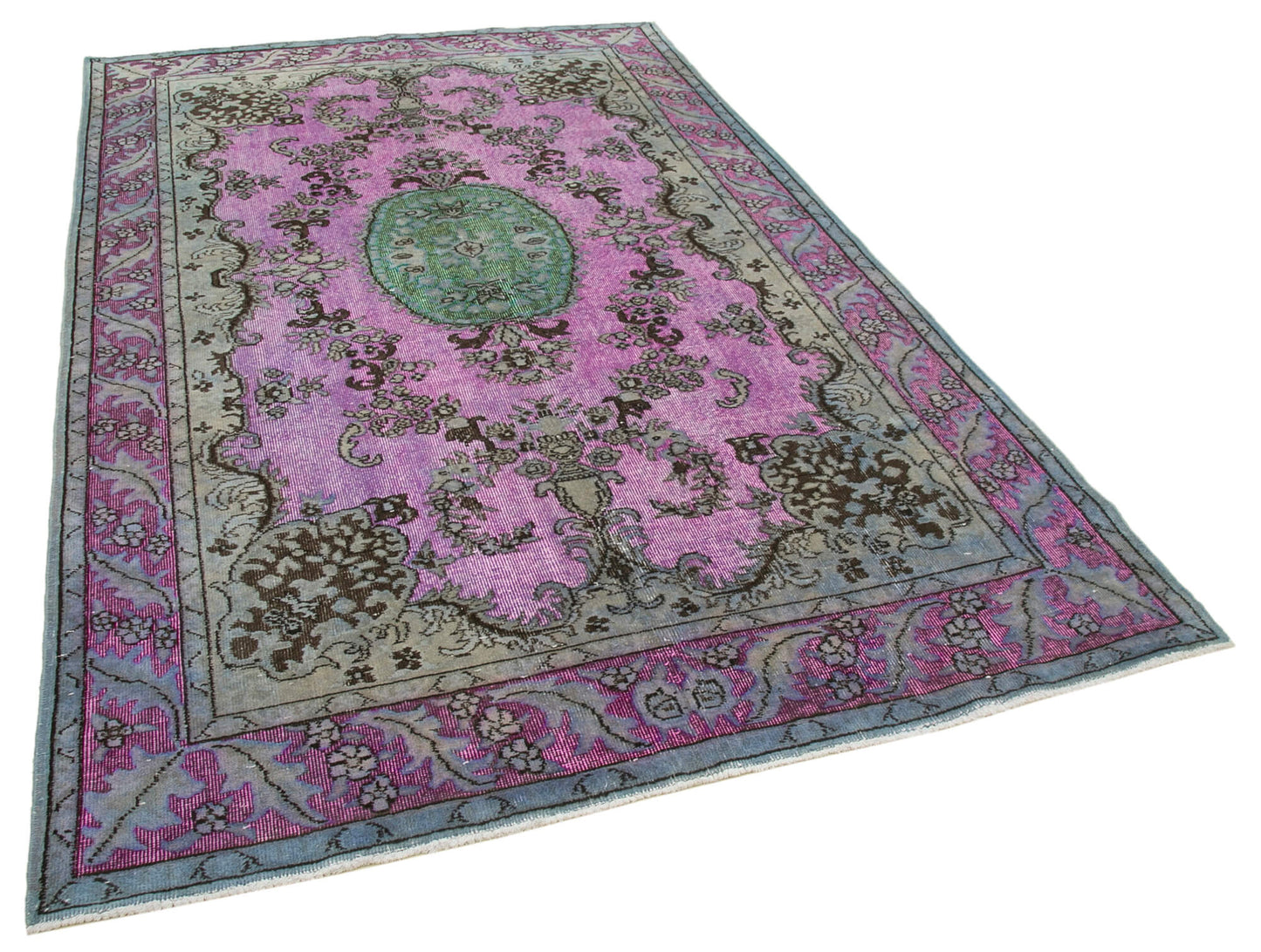 6x9 Pink Over Dyed Rug - 22164