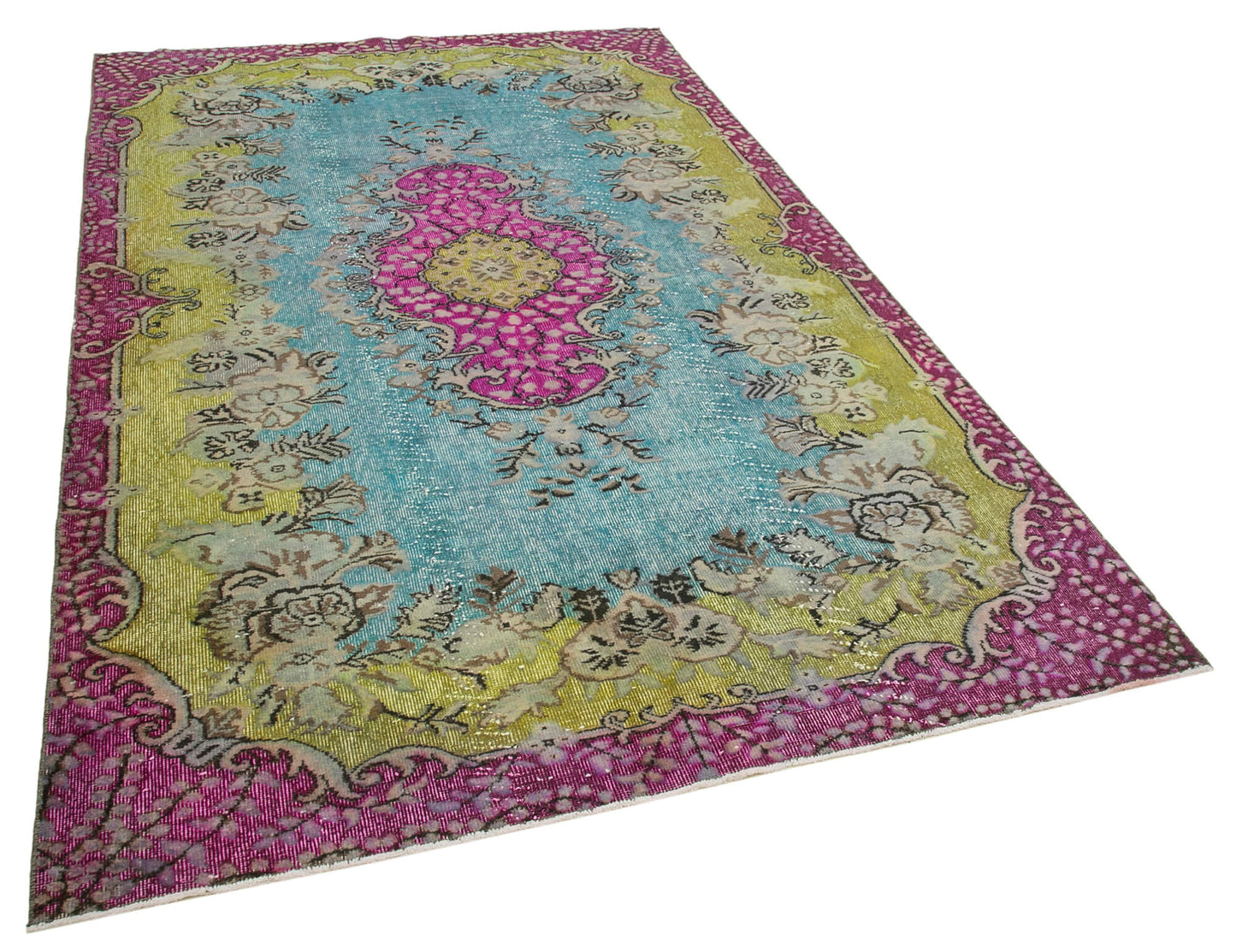 6x9 Pink Over Dyed Rug - 22166