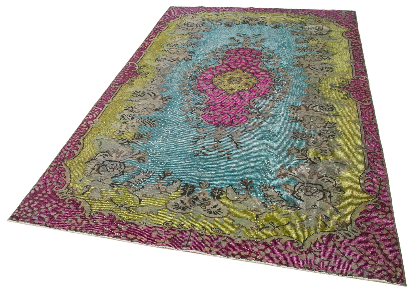 6x9 Pink Over Dyed Rug - 22166