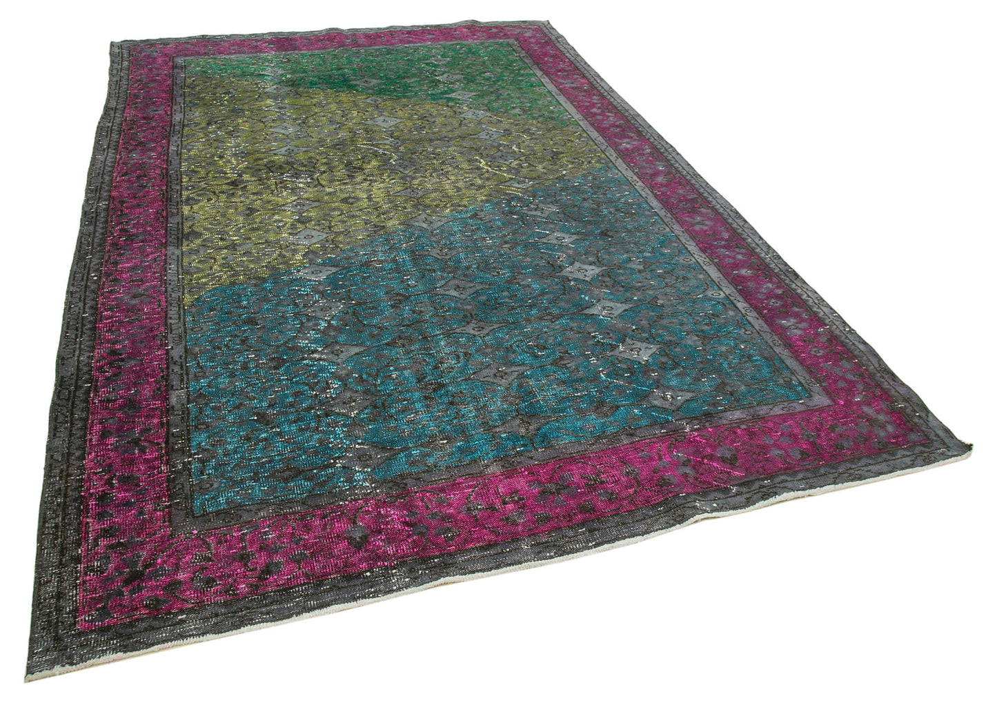 7x10 Fuchsia Over Dyed Rug - 22291