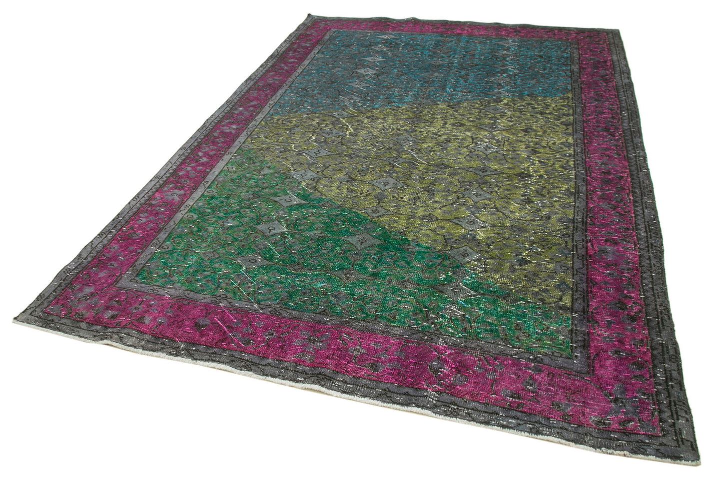 7x10 Fuchsia Over Dyed Rug - 22291