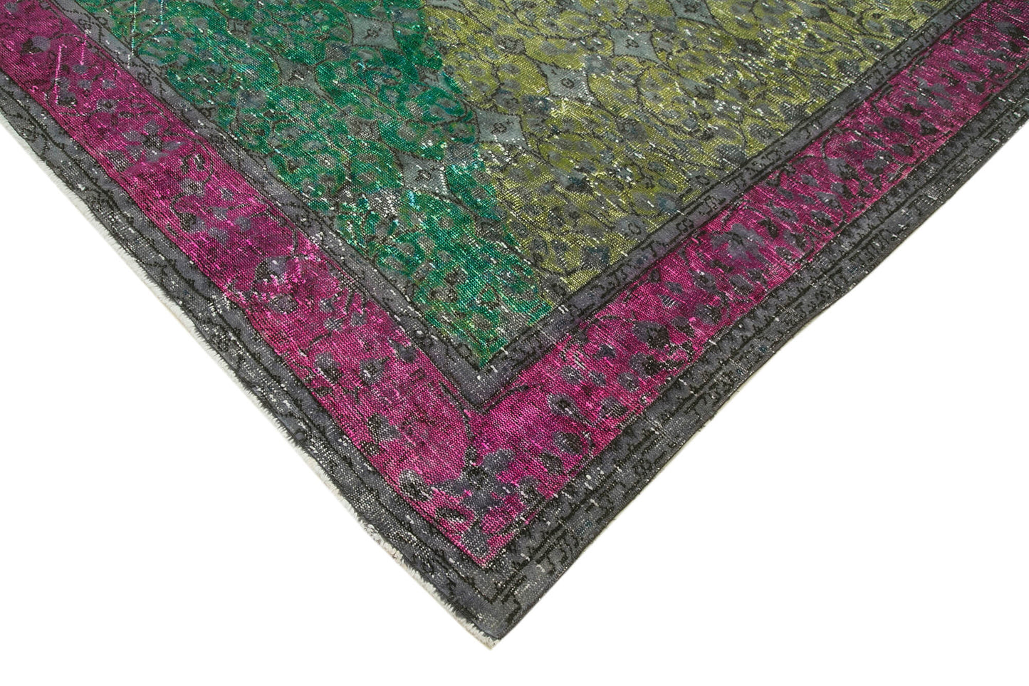 7x10 Fuchsia Over Dyed Rug - 22291