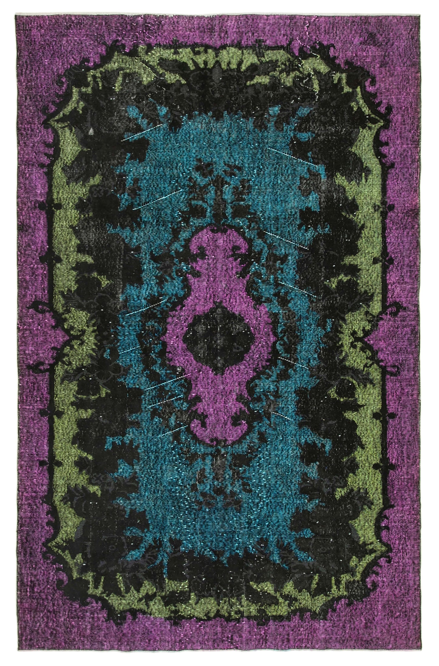 6x10 Purple Over Dyed Rug - 22302