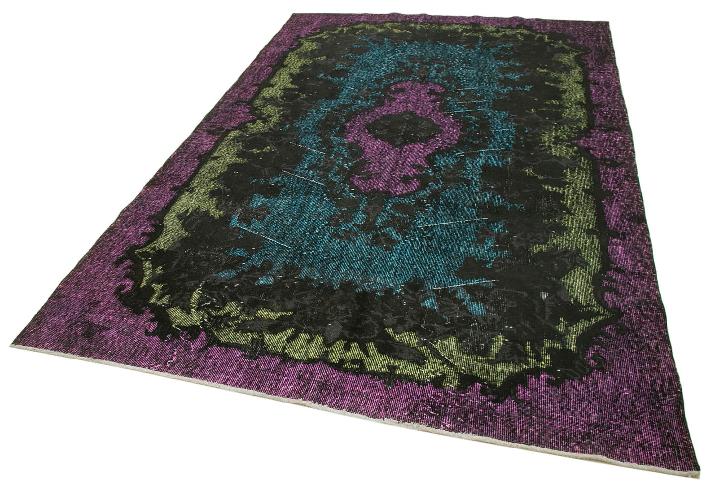 6x10 Purple Over Dyed Rug - 22302