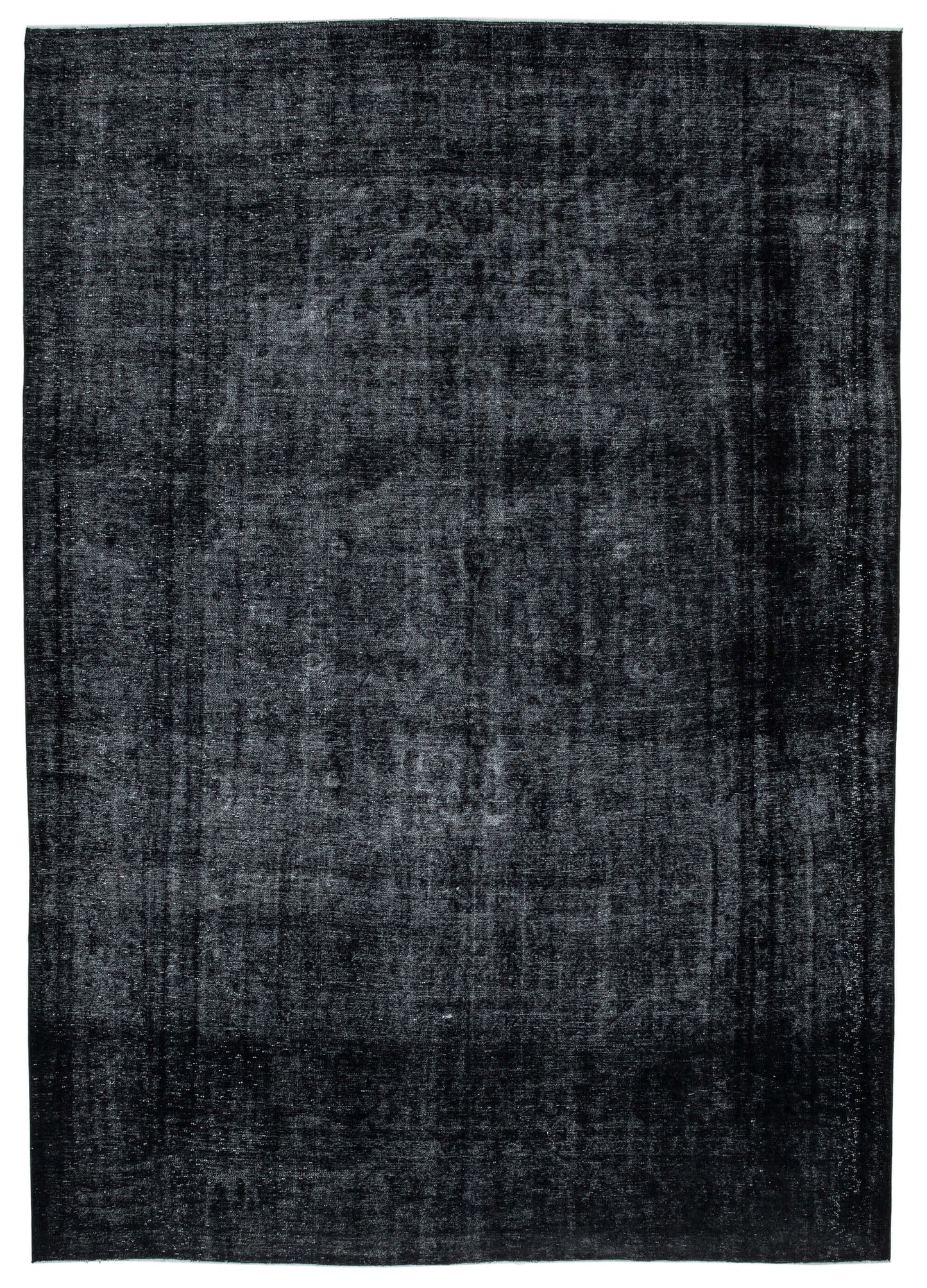 9x13 Black Overdyed Large Area Rug - 22999