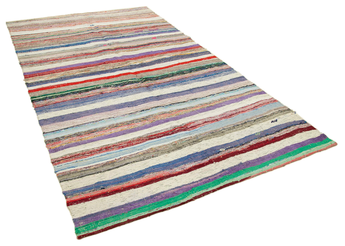 6x10 Beige Anatolian Kilim Rug - 23023