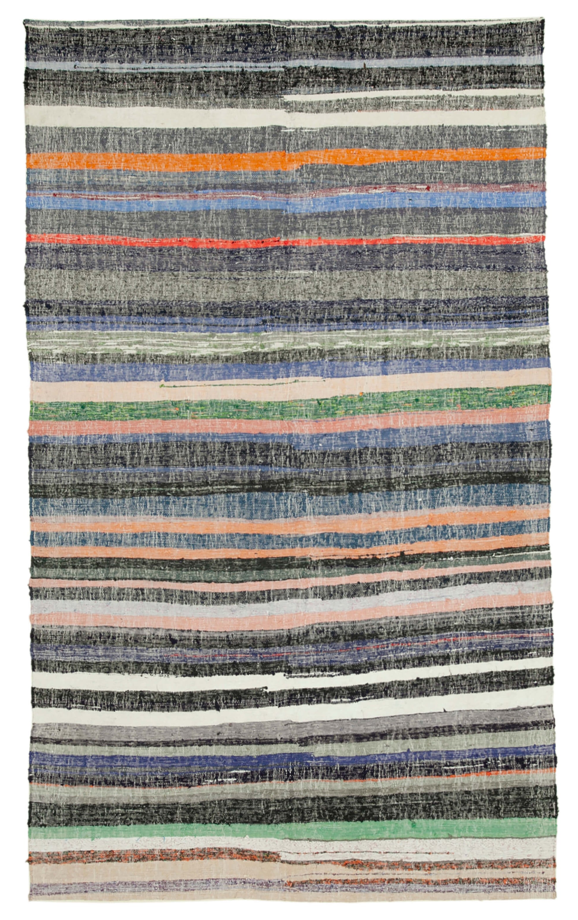 6x10 Grey Anatolian Kilim Rug - 23028