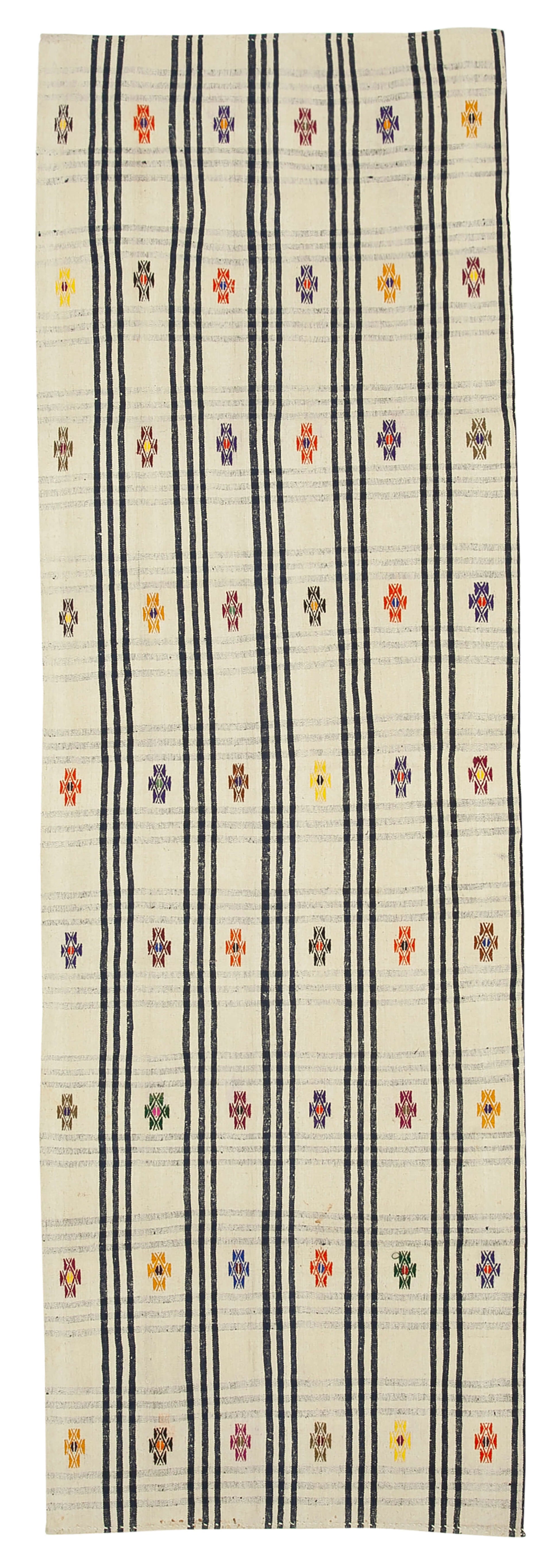 4x12 Beige Oriental Kilim Runner Rug - 23526